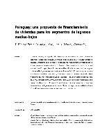 Paraguay: una propuesta de financiamiento de viviendas para los segmentos de ingresos medios-bajos